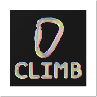 Rainbow Climbing Clip Shirt Posters and Art